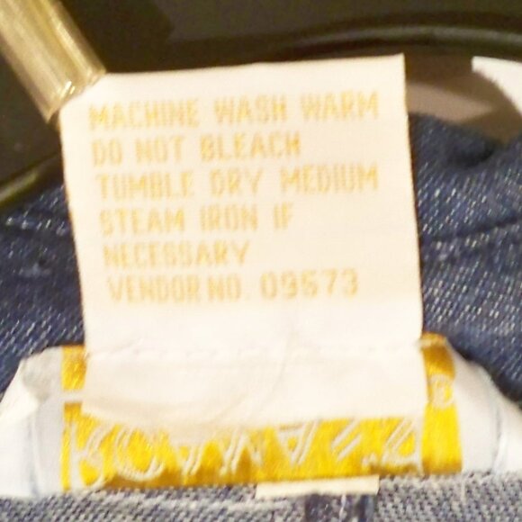 Roamans, Blue Jean Long Sleeve Button Up Shirt, 1X - Picture 5 of 7